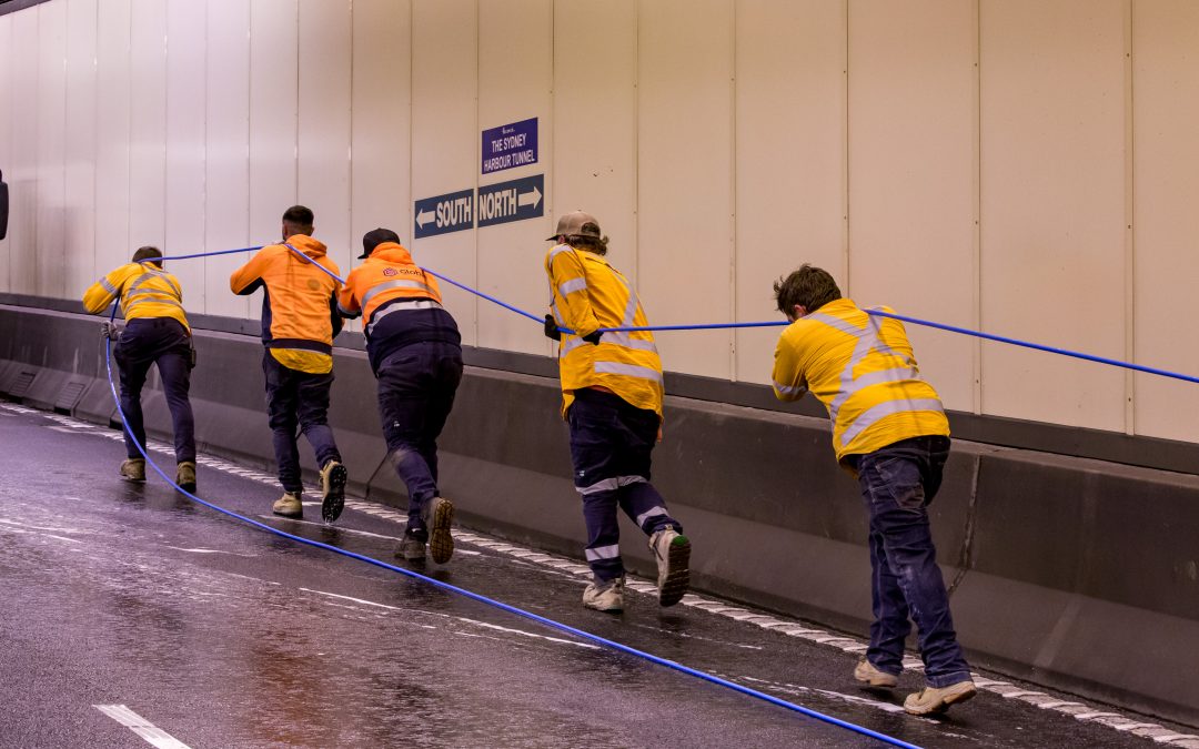 Global Utility Construction lays Sydney Harbour Tunnel Optical Fibre