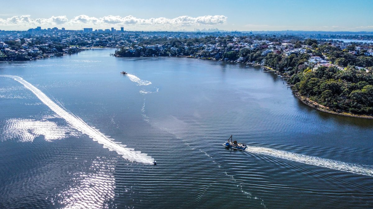 submarine cable haul south of Sydney CBD