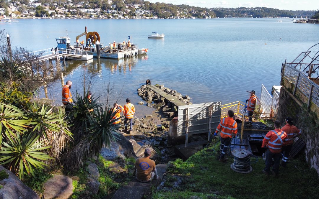 Submarine Cable Haul across Georges River