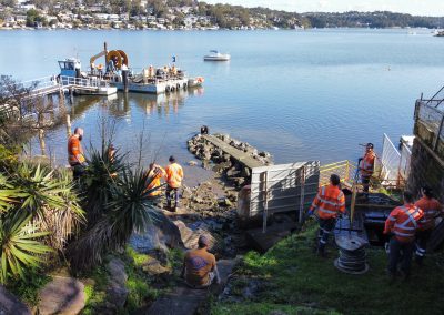 Submarine Cable Haul across Georges River